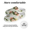 thumbnail image 6 of Fotbe Vintage Bike Flower Butterfly Pattern Women's Fuzzy Curly Fur Memory Foam Loafer Slippers Indoor Outdoor Slippers Winter Home Shoes-35/36, 6 of 7