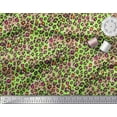 thumbnail image 2 of Soimoi Green Moss Georgette Fabric Leopard Animal Skin Print Sewing Fabric Yard 42 Inch Wide, 2 of 3
