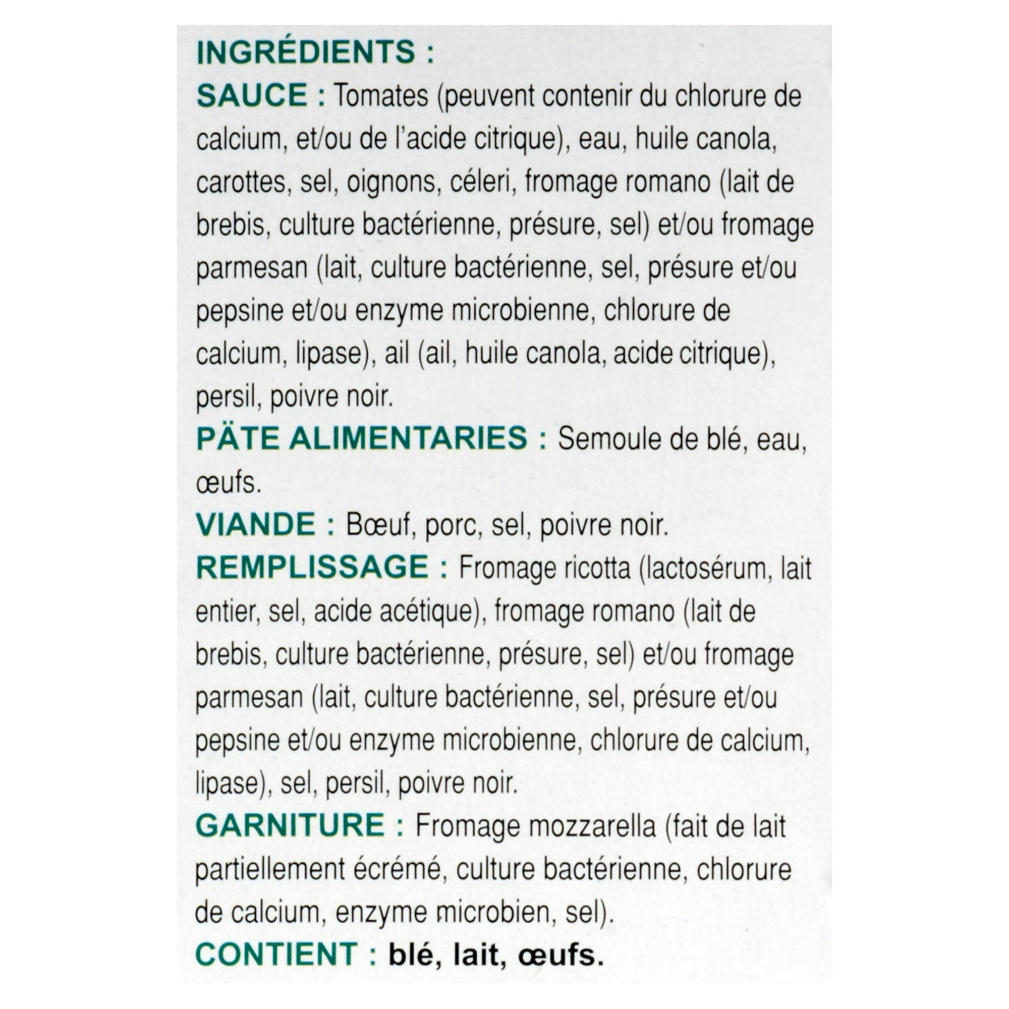 Roman Cheese Lasagna with Ricotta And Meat Sauce, 2.27 kg