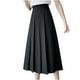 thumbnail image 2 of ICHUANYI Clearance Fashion Women Pleated A-Line Skirt Anti-Burnout Solid High Waist Short Skirt(Black, S) ICHUANYI WER2023081108583, 2 of 9