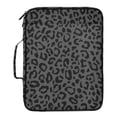 thumbnail image 2 of Haosy Accordion File Organizer Zipper Binder 500 Sheet 6-Tab Expanding File Folder Multi-Pocket 1.2 Inch 3 Ring Dark Gray Leopard Print, 2 of 7