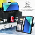 thumbnail image 4 of Wallet With Card Slot Kickstand Magnetic Flip Leather Case For Xiaomi Redmi Note 13 Pro Plus 12 12S 11 11S 10 10S 9 Pro 8T 7 Rose gold Redmi Note 11, 4 of 6