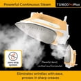thumbnail image 7 of TG1600 Pro Plus 1800 Watt SmartIron with Auto Lift - for Clothes, Sewing, Quilting and Crafting Ironing | Diamond Ceramic-Flow Soleplate Steam Iron, Yellow, 7 of 7