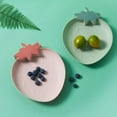 thumbnail image 5 of YOSADIER 3Pcs Pink Strawberry Shape Plastic Fruit Plate For Casual Entertaining 10.6*8.3in, 5 of 8