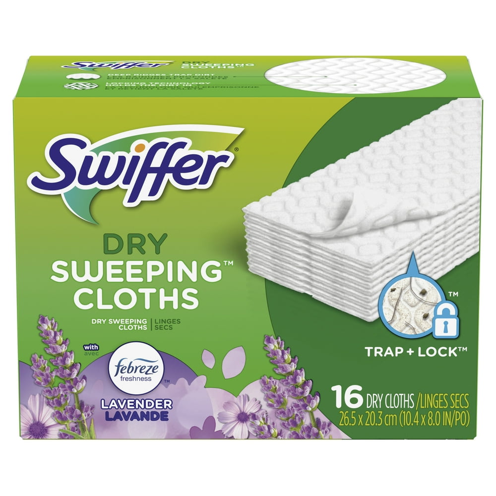 Swiffer Sweeper Dry Pad Refills, Lavender Scent, 16 Ct