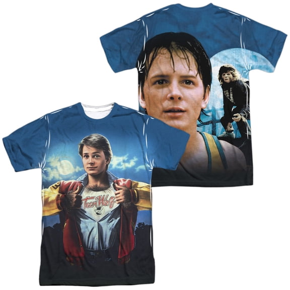 Teen Wolf Poster Sub Unisex Adult Sublimated Costume T Shirt (Front/Back), Small