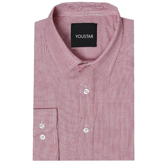 FashionOutfit Men's Regular Fit Long Sleeve Stripe Shirt