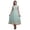 Pastel Mint1, variant on Bimba Orange Damask Anarkali Dress For Women Indian Ethnic Printed Kurti Long Kurta Party Dress Medium