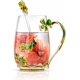 thumbnail image 1 of Luka Tech Tetera de cristal esmaltado con forma de flor de 35 onzas con infusor de hojas de té sueltas extraíble, regalos para mujeres, mamá, día de la madre, Navidad, cumpleaños, día de San Valentín, 1 of 4