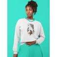 thumbnail image 2 of Pastel Parrots V Sweatshirt Women -John Gould Designs, Female 4X-Large, 2 of 4