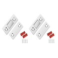thumbnail image 1 of Invisible Magnetic Door Stoppers Stainless Steel/Magnet 16-Piece Silver, 1 of 2