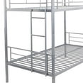 thumbnail image 4 of Twin over Twin Metal Bunk Bed Silver, 4 of 7