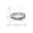 thumbnail image 2 of Titanium 4mm Brushed and Polished Roman Numerals Band, 2 of 8