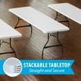 thumbnail image 4 of Lifetime 8 ft. Commercial Nesting Rectangle Folding Table for Indoor/Outdoor Use, 4 of 20