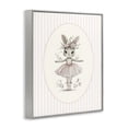 thumbnail image 2 of Stupell Industries Cottage Nursery Ballerina Bunny Striped Gray Framed Giclee Art, 24 x 30, by LSR Design Studio, 2 of 8