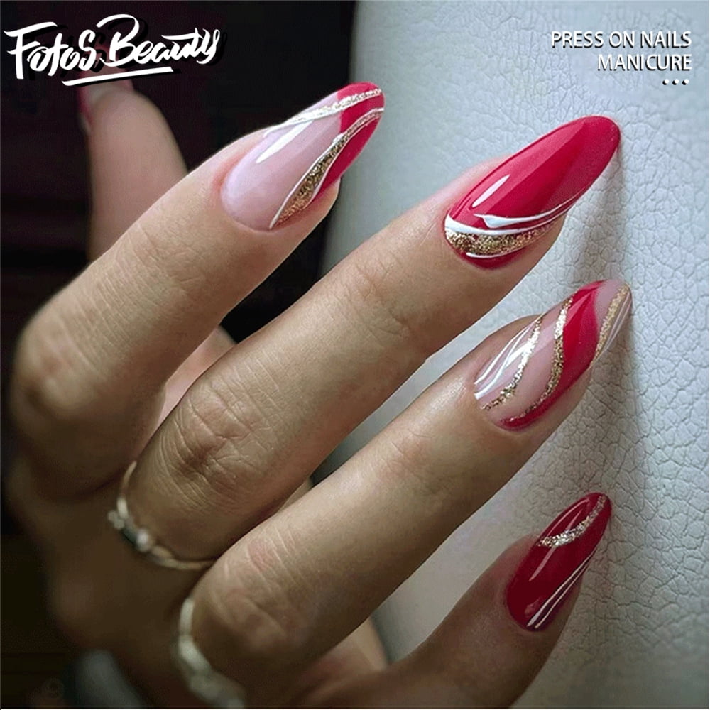 Nail Designs Red Bottom Nail Polish 30 Pcs Halloween Press On