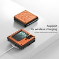 thumbnail image 3 of SaniMore for Motorola Moto Razr 6.7" Folding Armored Case, Rugged PC & TPU Bumpers Magnetic Cover Support Wireless Charging Military Grade Shockproof Heavy Duty Protective Shell, Orange, 3 of 7