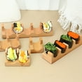 thumbnail image 6 of Sushi Hand Roll Stand, Wooden Sushi Maker Holder, Sushi Taco Display Stand Rack, Sushi Taco Presentation Platter, Sushi Display Rack, Decorative Serving Platter for Kitchen Home Party, 6 of 7