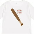 thumbnail image 4 of Inktastic Baseball Bat and Ball Boys or Girls Long Sleeve Toddler T-Shirt, 4 of 5