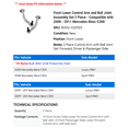 thumbnail image 2 of Front Lower Control Arm and Ball Joint Assembly Set 2 Piece - Compatible with 2008 - 2011 Mercedes-Benz C300 2009 2010, 2 of 2