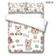 thumbnail image 2 of Conjuntos de ropa de cama Patrón de perro lindo Microfibra Cubiertas de Microfibra Pillow Shams Niños Dibujos animados Animal Mascota Impreso Mascota Lecho de verano M LYSHDW2109250014 3 Piezas kenally HA012377-05, 2 of 7