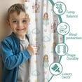 thumbnail image 3 of Blackout Kids Curtains,White Princess Castle Pattern Childrens Insulated Curtains Set Of 2,Bedroom Essentials,Toddler Room Decor 42"x54", 3 of 5