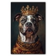 thumbnail image 3 of Dog Canvas Print Funny American Staffordshire Terrier Dog Painting Poster Vintage Wall Art Starry Night Artwork Picture for Bedroom Decor, 3 of 6