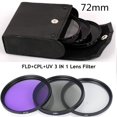 thumbnail image 2 of 3PCS Digital Camera Lens  UV+CPL+FLD Lens Filter 49-77mm For Cannon For Nikon For Sony, 2 of 9