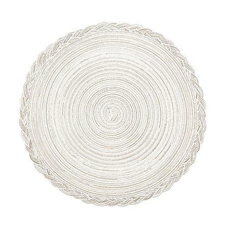 

1/4 PCS Round Non-slip Placemat Kitchen Dining Table Mats Anti-scalding Insulation Pads Table Coaste