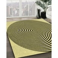 thumbnail image 3 of Ahgly Company Machine Washable Indoor Round Transitional Bakers Brown Area Rugs, 8' Round, 3 of 7