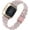 pink, variant on REQO Resin Watch Band Compatible for Fitbit Versa 4/Sense 2 Replacement Bands, Adjustable Wristbands Bracelet Strap with Metal Stainless Steel Buckle for Fitbit Sense 2/Versa 4/Versa 3 for Women Men