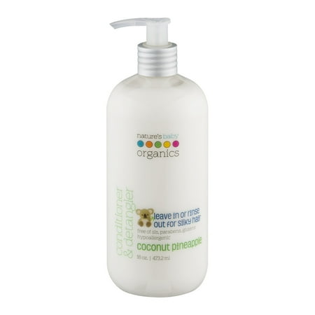 Nature's Baby Organics Conditionneur &amp; Démêlant Noix de coco ananas, 16,0 OZ