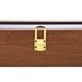 thumbnail image 3 of Caja de reloj, caja de reloj ejecutiva de 6 ranuras con valet, vitrina de madera con tapa de vidrio, organizador de relojes, caja de almacenamiento de joyas, 3 of 5