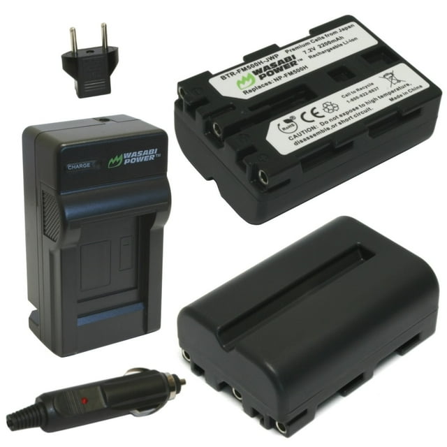 Batería de 1900mAh NP FM500H NPFM500H con LED USB, cargador Dual para