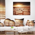 thumbnail image 4 of Designart Drought Land under Dark Skies - African Landscape Printed Throw Pillow - 12x20, 4 of 5