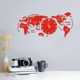 SZYXZSY Clock World Map Wall Clock Home Bedroom Wall Personality Wall ...