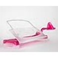thumbnail image 3 of MemoScape Adjustable in-Line Document Holder for Typing | Reduces Neck Strain, Improves Focus, Boosts Desk Organization, and Workflow | Paper Holder Stand for Desk and Home Office - Pink (VUR 4000), 3 of 4