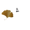 thumbnail image 1 of Esculturas de pared de hojas,Esculturas de pared de hierro forjado con hojas de ginkgo,Escultura de pared con hojas de ginkgo para colgar,Figura de escritorio,Escultura abstracta de pensador, 1 of 8
