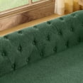 thumbnail image 4 of Elegant Rectangular Elevated Dog Sofa Bed for Large & Oversized Dogs, Modern Linen Fabric Pet Bed, Olive Green, 130lbs Capacity, 4 of 9