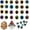 Style 01, variant on 12-25mm  Doll Safety Eyes，Colorful Plastic Crochet Eyes  with  Washers for Doll, Puppet Crafting, Plush Animal Teddy Bear Craft Making (Multicolor)