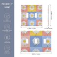 thumbnail image 2 of Yayeee Toggle Light Switch Wall Plate 3-Gang 6.37"x4.48" Decorative Outlet Cover, Light Blue Daisy, 2 of 7