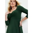 thumbnail image 4 of June + Vie Women's Plus Size Sweetheart Swing Dress, 4 of 5