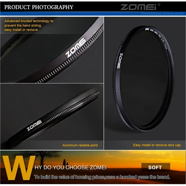 stanreset for Ultra Slim CPL Filter Circular Polarizing Filter AGC Optical Glass Photography Lens for Camera No.1