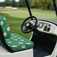 thumbnail image 4 of Psesaysky Green Golf Cart Seat Covers Fit for Club Car Precedent Front Seats Cushion, Golf Balls Print Ezgo Cart Front and Back Seat Cushion Cover, No Nails Required, 4 of 8