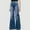 Navy, variant on Azrian Women's Fashion Casual Loose Washed Denim Jeans Casual Solid Stretch Slim Pants Summer