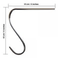 thumbnail image 3 of Christmas Stocking Holders Metal Mantel Stockings Hangers Shelf Fireplace Garland Mantle Grips Set Christmas Decoration(4 Pieces, Copper), 3 of 7