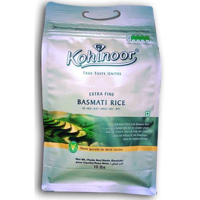 Kohinoor Extra Fine Silver Basmati Rice 10LB