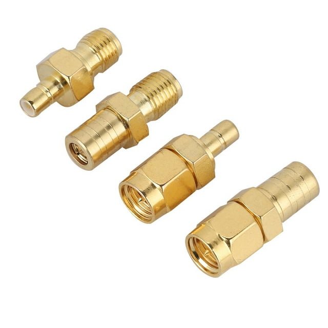 SMA Adapter, SMB To SMA Adapter, Durable Nickel Plated Brass For Antennas DAB Antenna Adapters