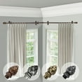 thumbnail image 2 of Domovina Cone 13/16" Corner Window Single Curtain Rod-Color:Cocoa,Size:66"-120", 2 of 2
