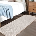 thumbnail image 4 of Memoryfield 2' x 10' Modern Braided Runner Rug, Washable Floor Cover, Non-Slip Stain-Resistant Soft Rug for Kitchen Bedroom Entryway, Beige Grey, 4 of 9
